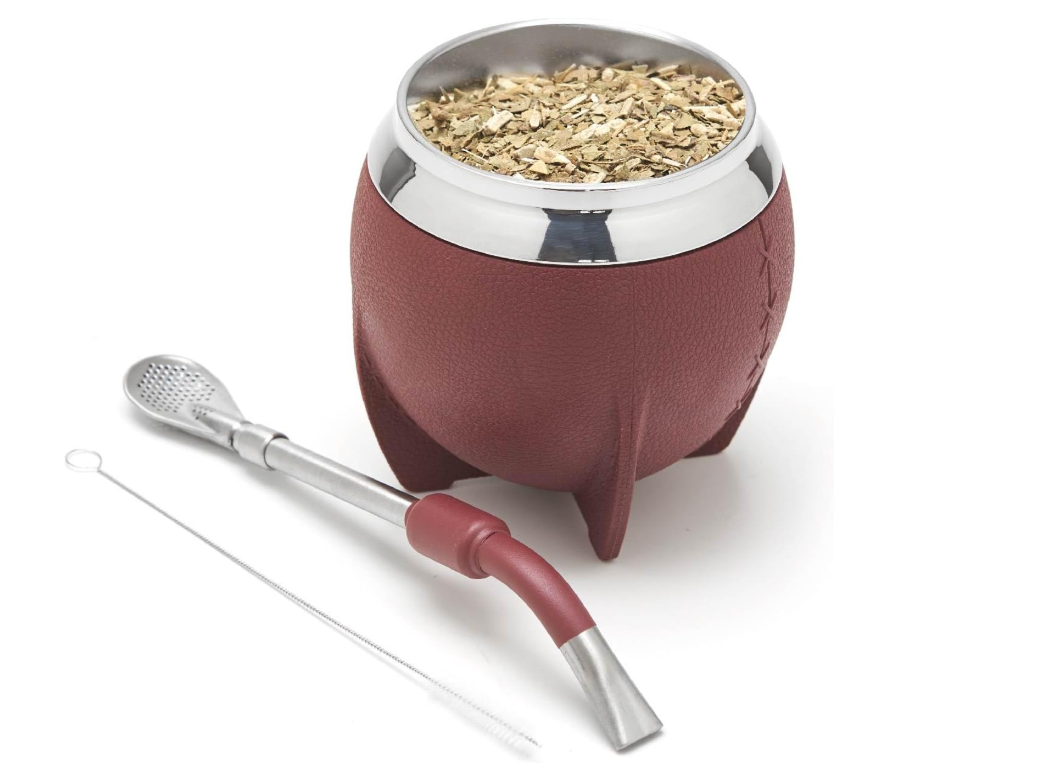 Classic Mate Gourd - Bombilla (Straw) & Straw Brush Included