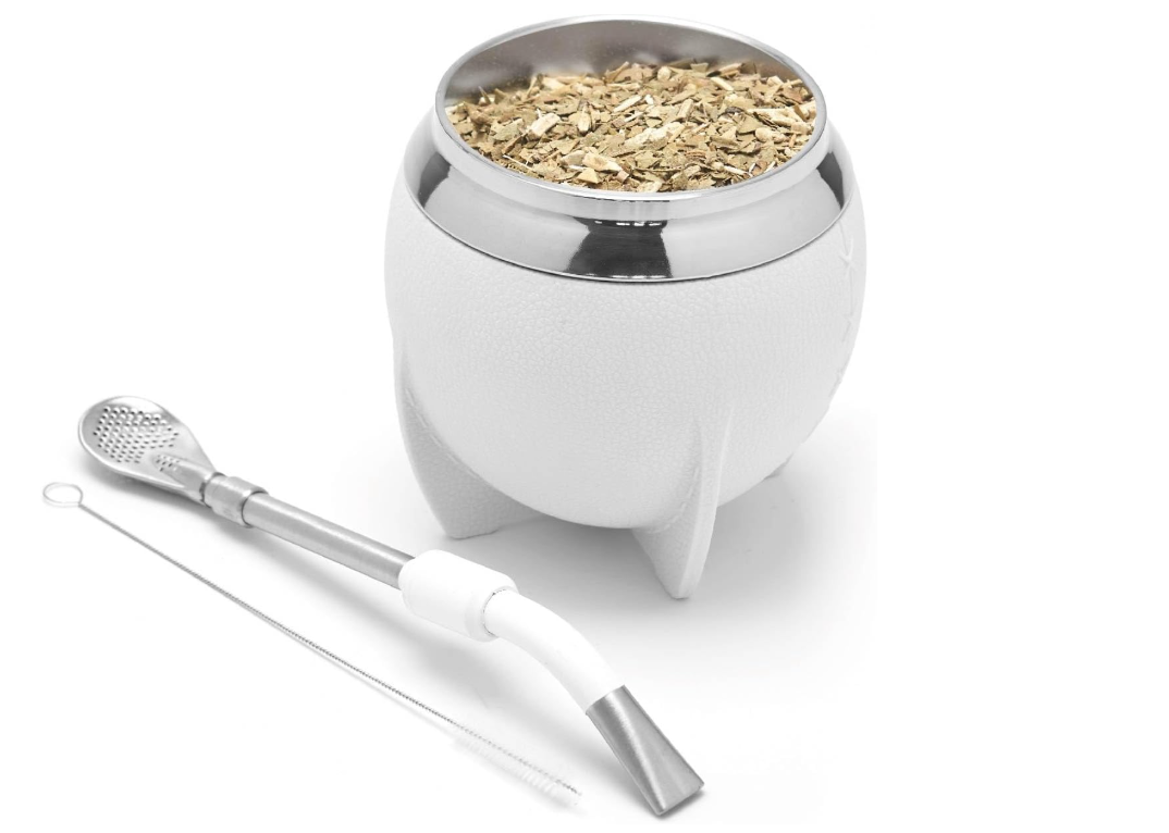 Classic Mate Gourd - Bombilla (Straw) & Straw Brush Included